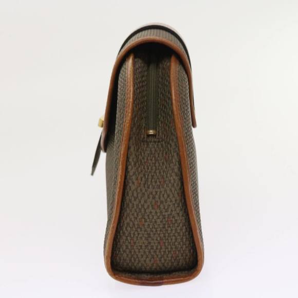 SAINT LAURENT Clutch Bag PVC Leather Brown Auth ar10315 - Picture 3 of 16